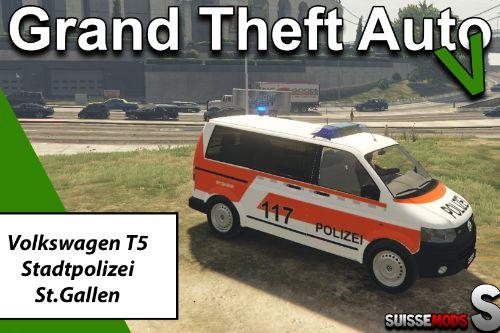 Volkswagen T5 Facelift Stadtpolizei St.Gallen